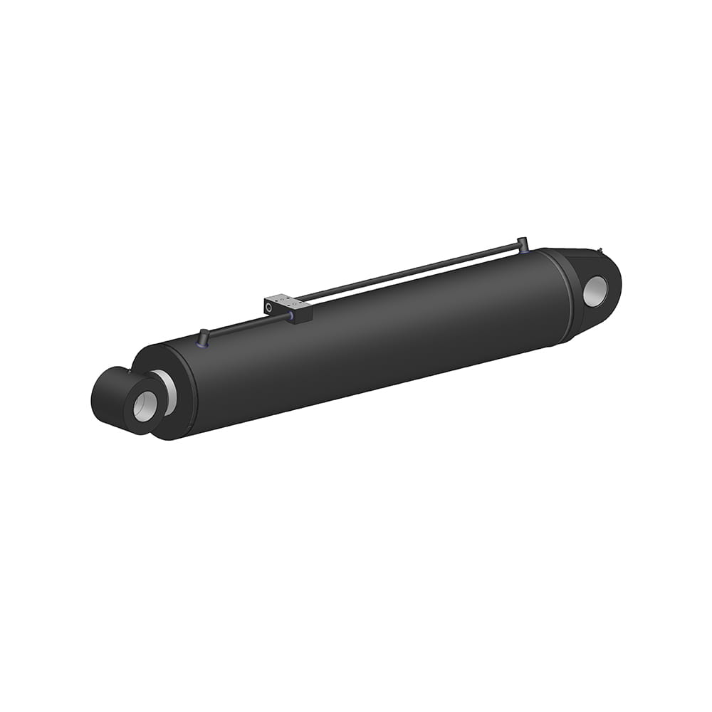 Sido-laddare kran hydraulisk nedre armcylinder