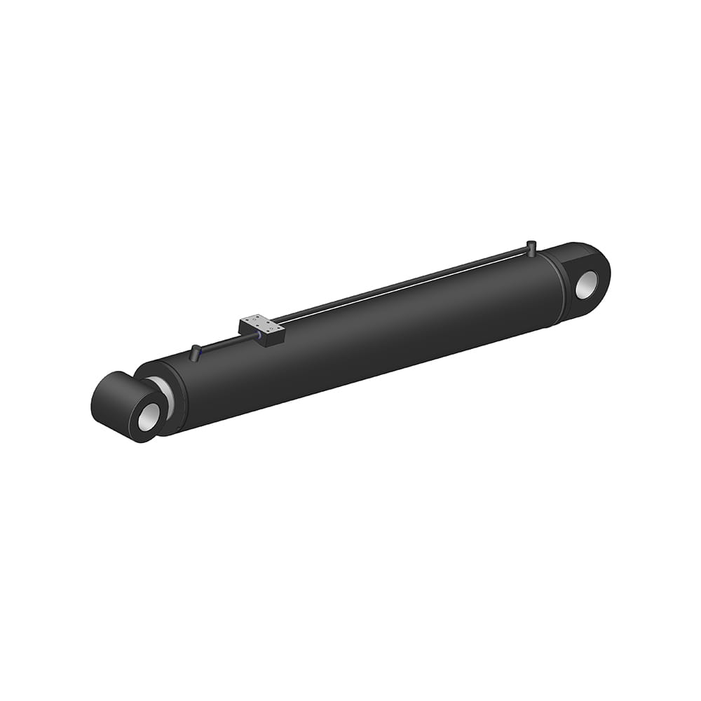 Sido-laddare kran hydraulisk utrigger luffcylinder