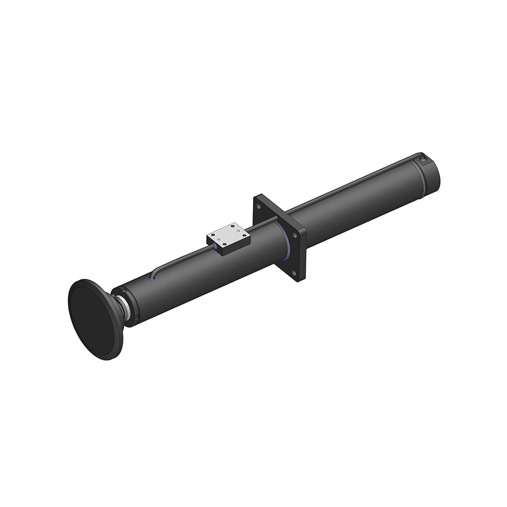 Hydraulisk utriggercylinder från sidorelastare